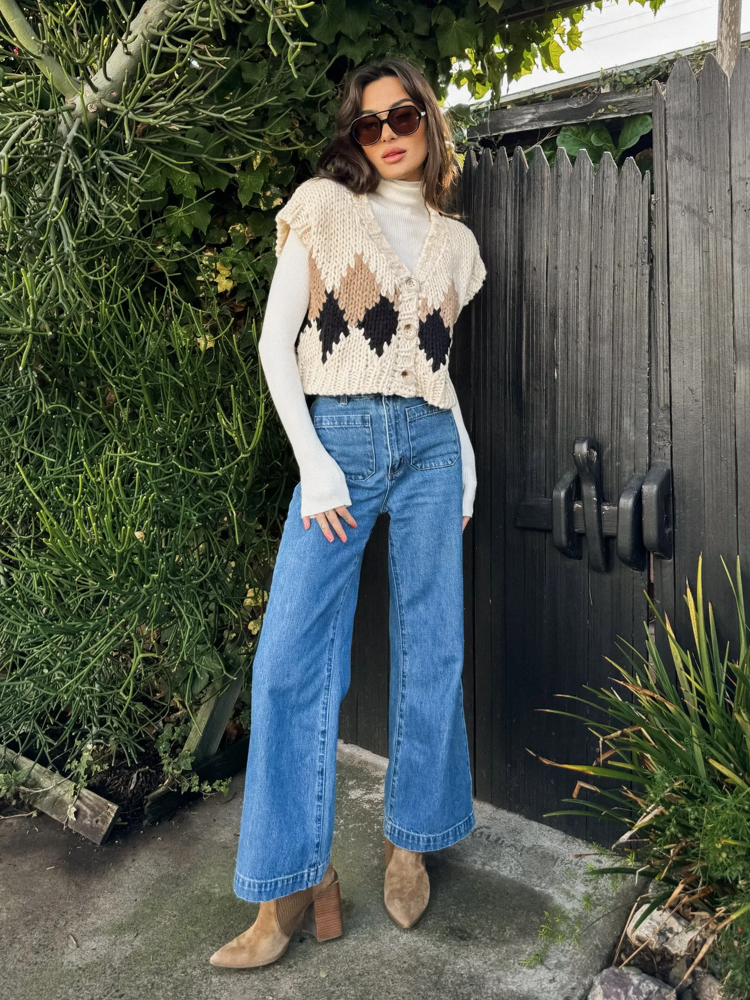 Rocky Knit Sweater Vest - Final Sale Soft Microfiber Surface Weekend Look