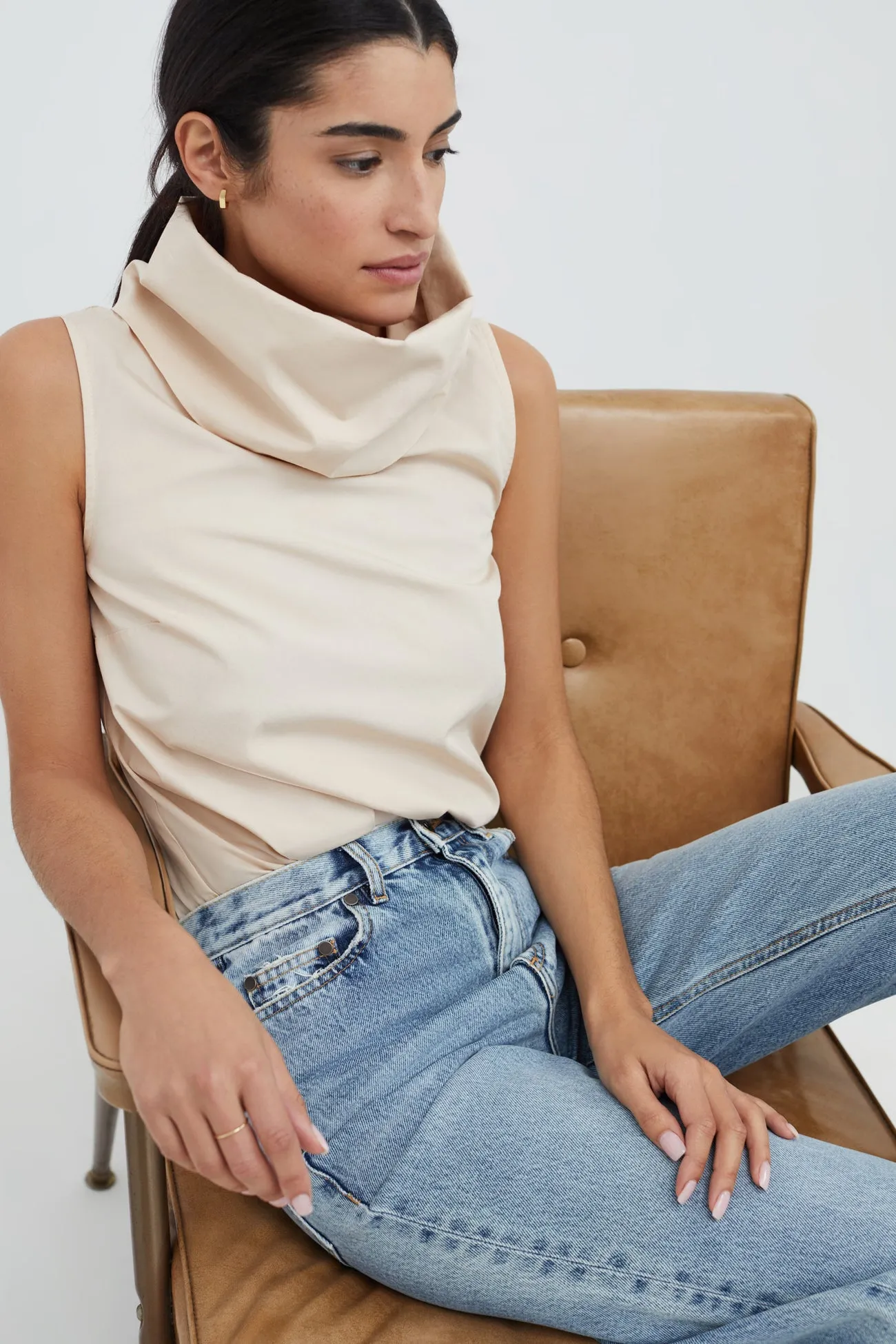 Layered Hem Reinforcement LayeredDurability Marcy Sleeveless Top