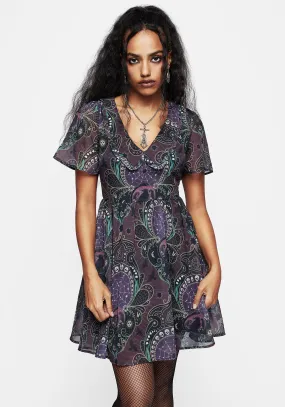 Simple yet chic mini Clarette Chiffon Frill Collar Mini Shirt Dress