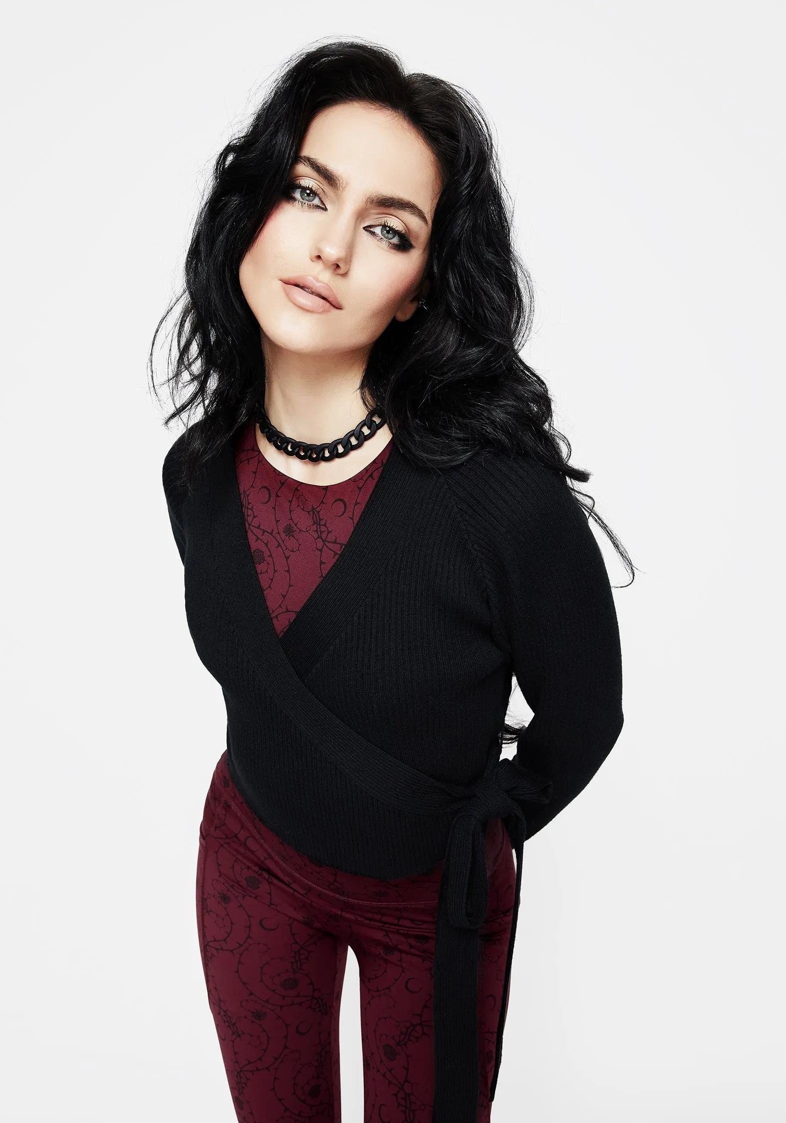 TaglessLabel Rosethorn Floral Print Racerback Athleisure Sports Top