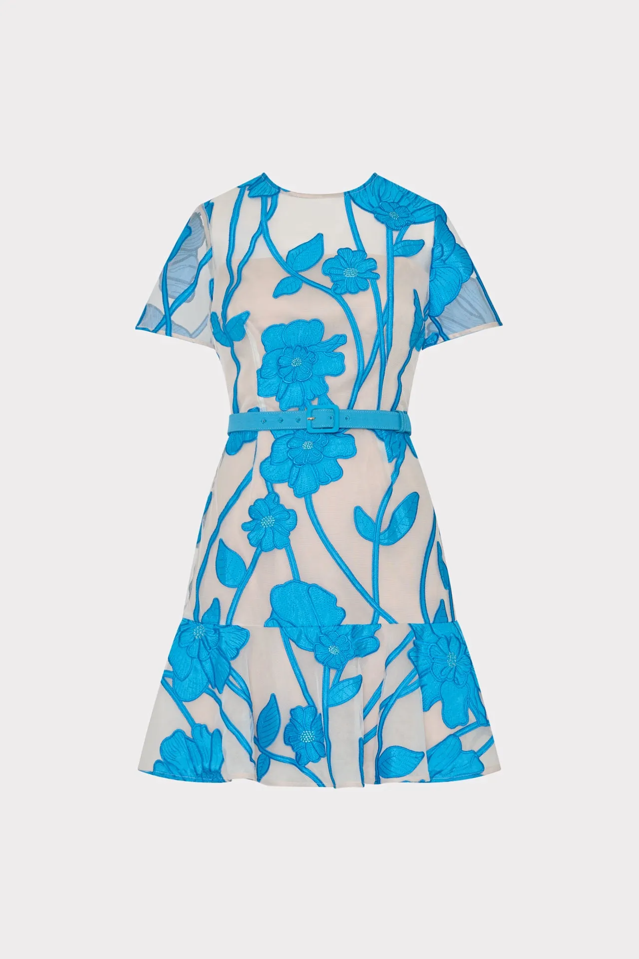 Breathable fabric Cozy Fit Rosie Grand Fleur Embroidered Mini Dress