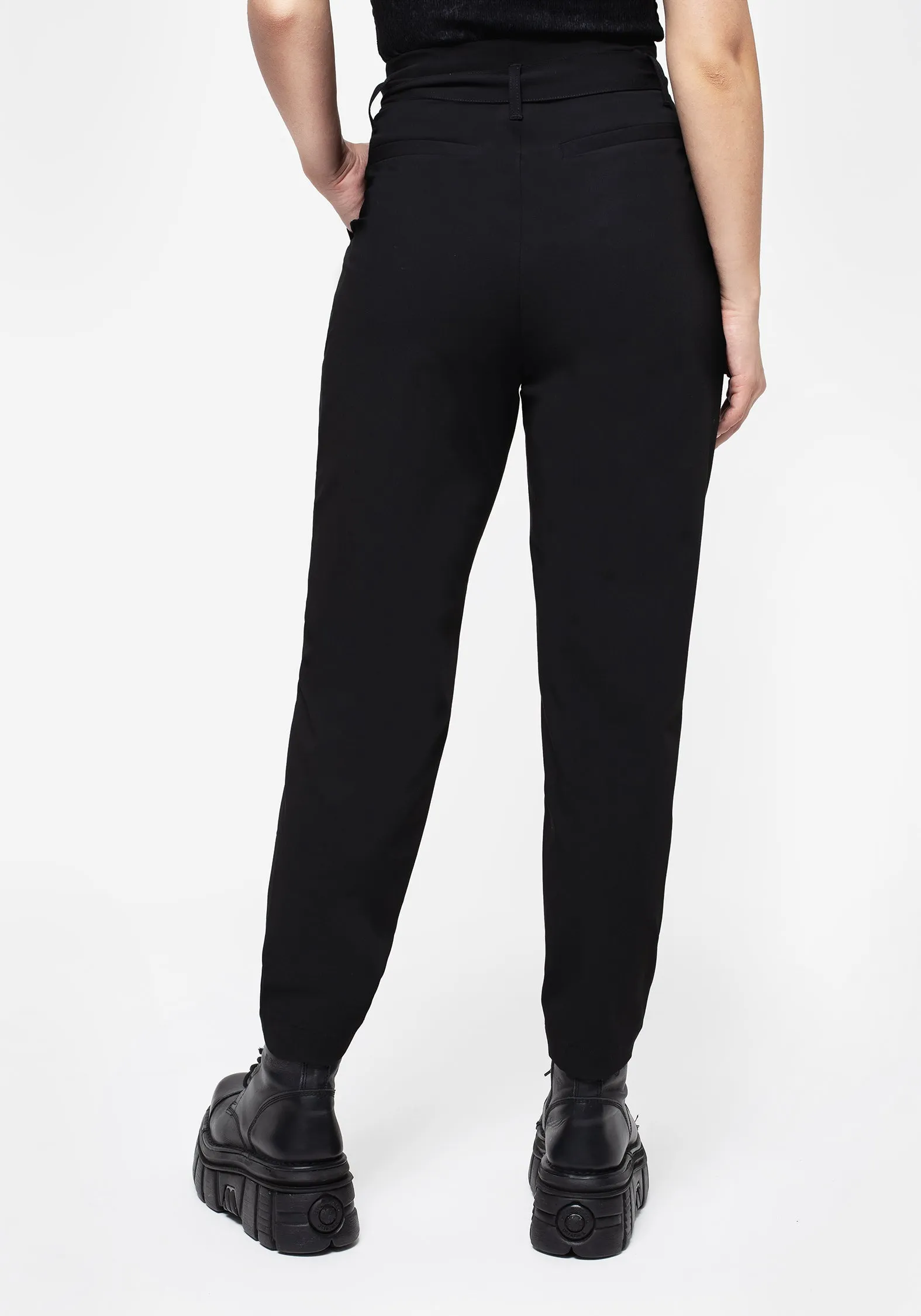 Odor control Dinza Tie Waist Tapered Trousers