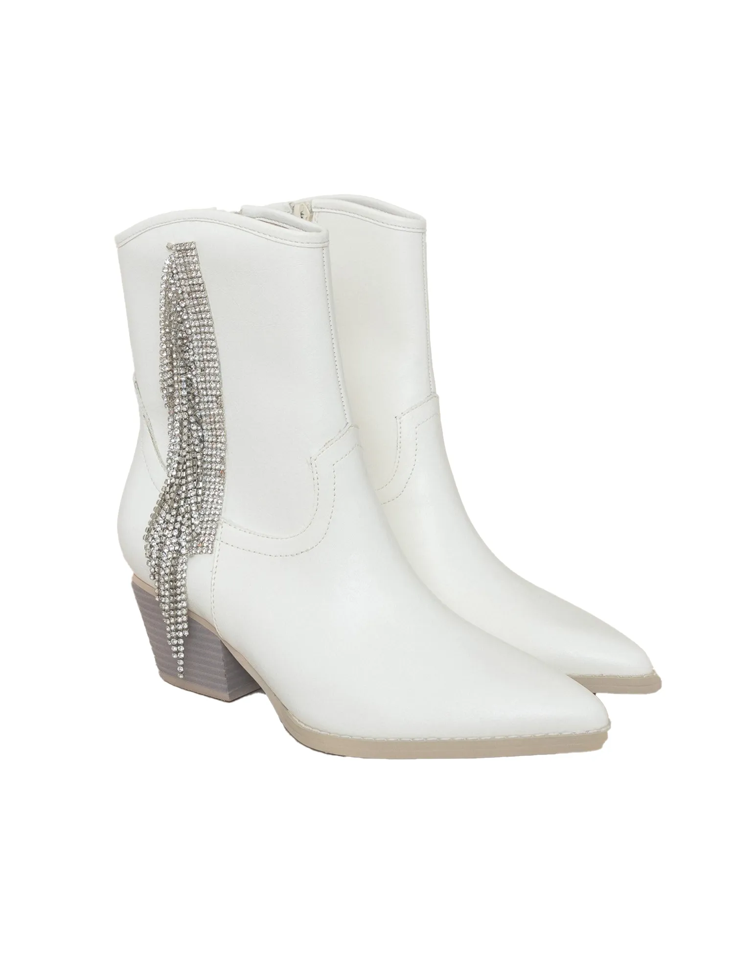 Rowan Boots in White - Final Sale Bamboo Fiber Composition