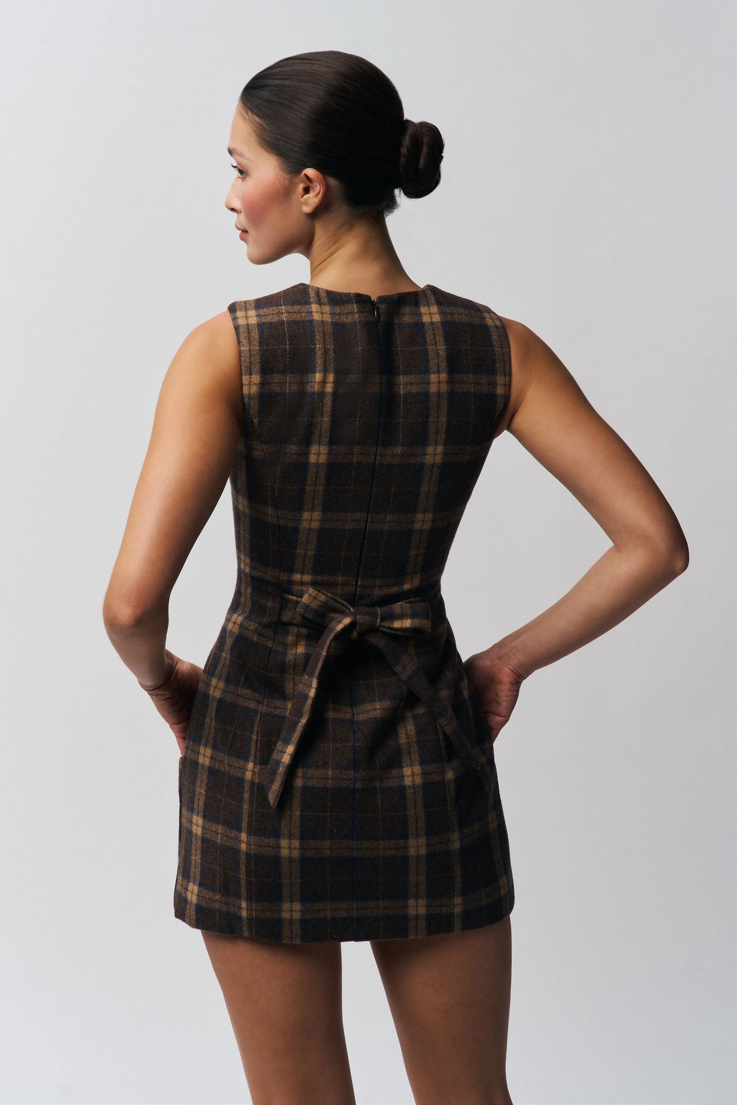 Rowan Tartan Dress Basic essential Layering Comfort