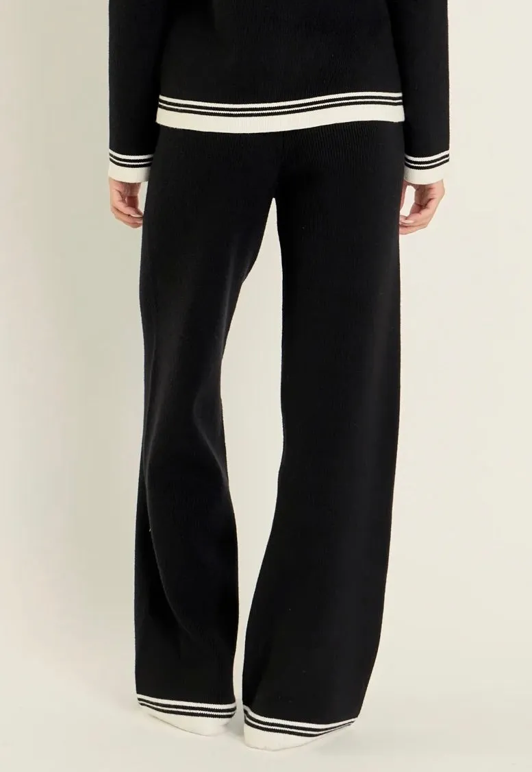 Maria Contrast Pant Smart Casual Classic Wear