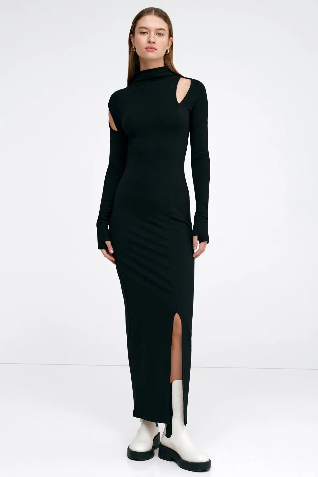Park Mock Neck Dress Gentle Motion