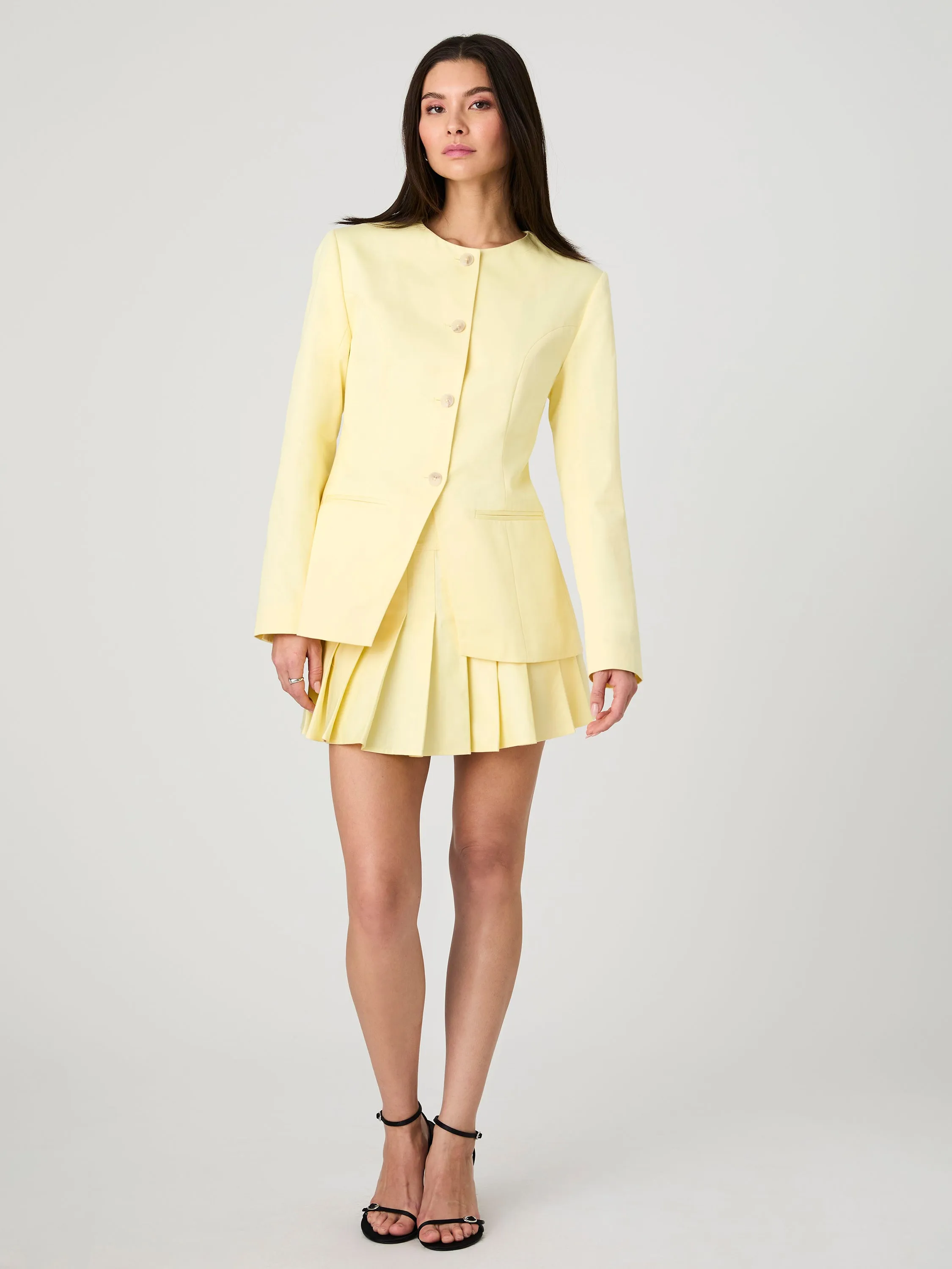 Sabine Twill Slim Fit Jacket Casual Fit Silhouette Wardrobe Essential