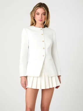 Sabine Twill Slim Fit Jacket Evening Chill Piece Stand Collar