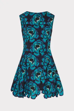 Work Look Soft Colorway Blue Blossom Mini Dress