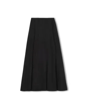 Scuba Panel Maxi Skirt muted tone Chill Feel