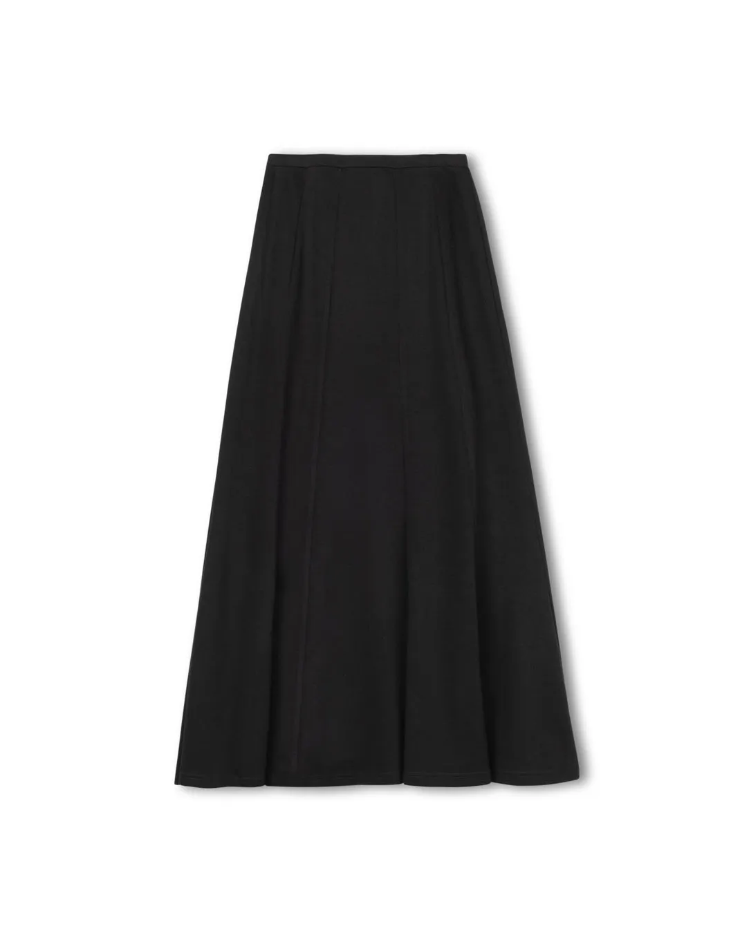 Scuba Panel Maxi Skirt muted tone Chill Feel