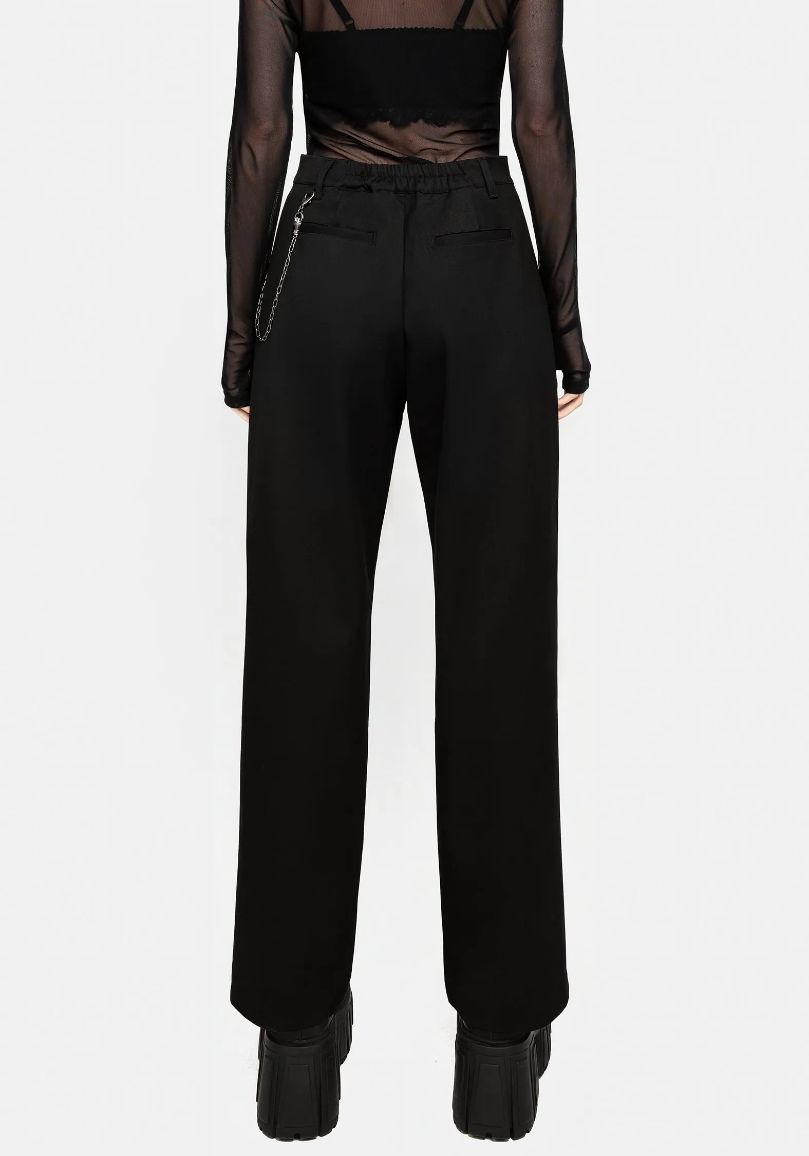 Carpal Chain Straight Leg Trousers Invisible Seams