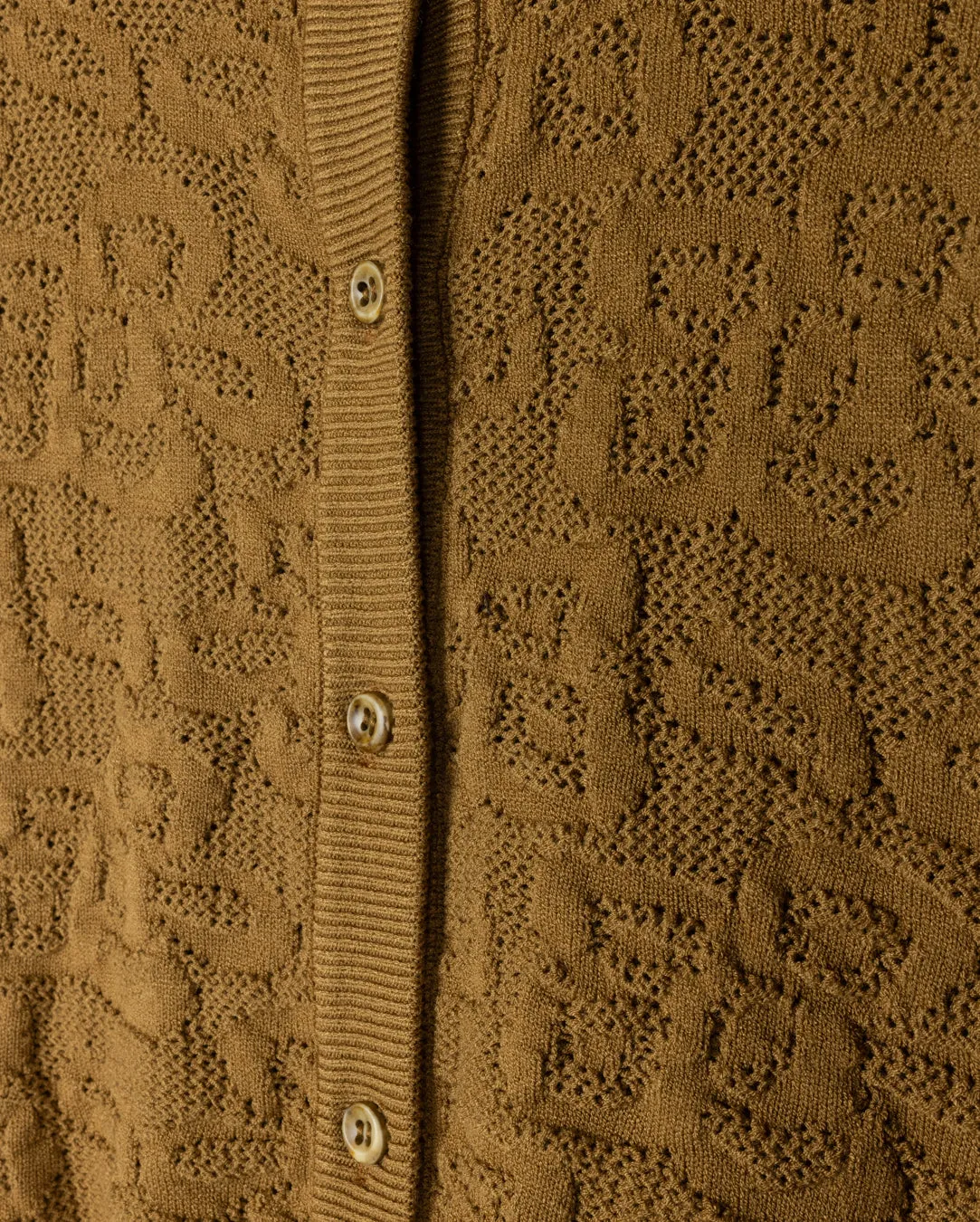 Cozy Midweight Fabric Ralo Knit Cardigan