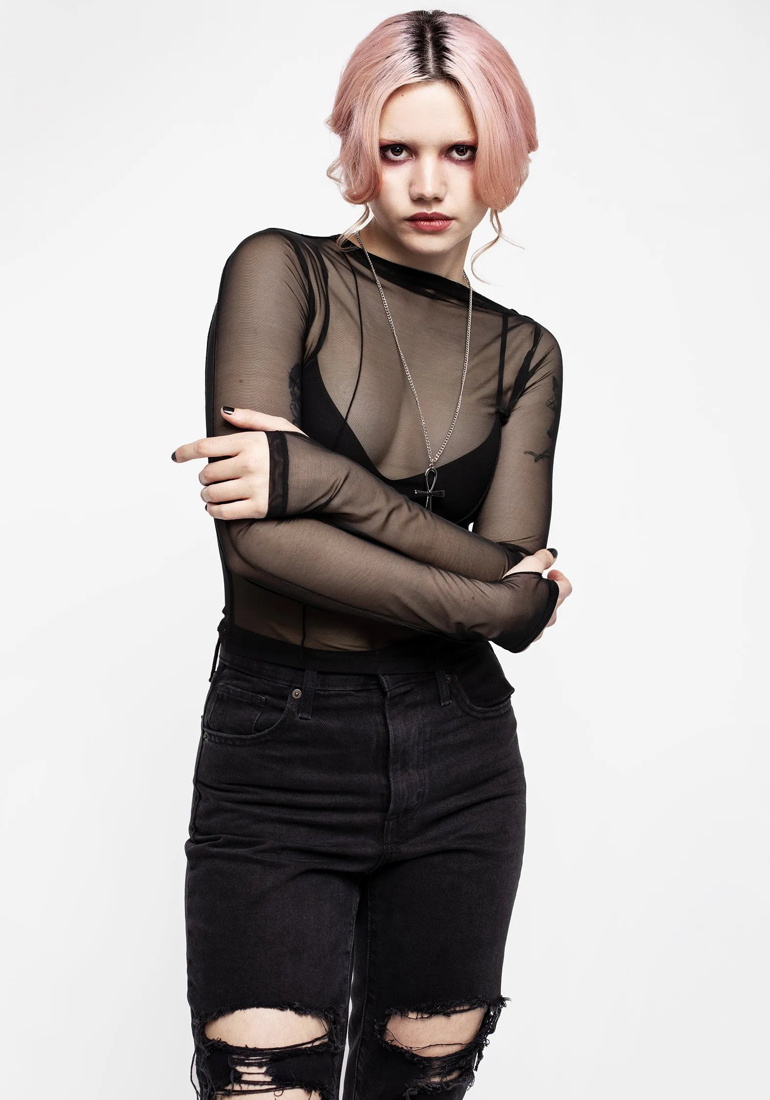 Dissident Asymmetric Seam Mesh Top MultiPocket Configuration