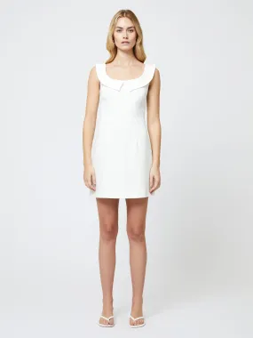 Easy Look Flattering Look Fit Whisper Collar Mini Dress