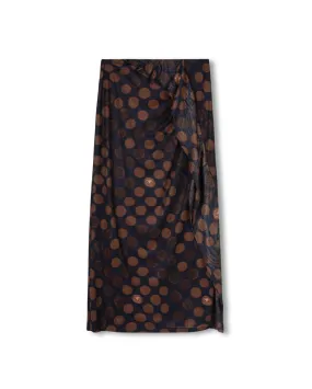 Twist Front Selman Mesh Maxi Skirt