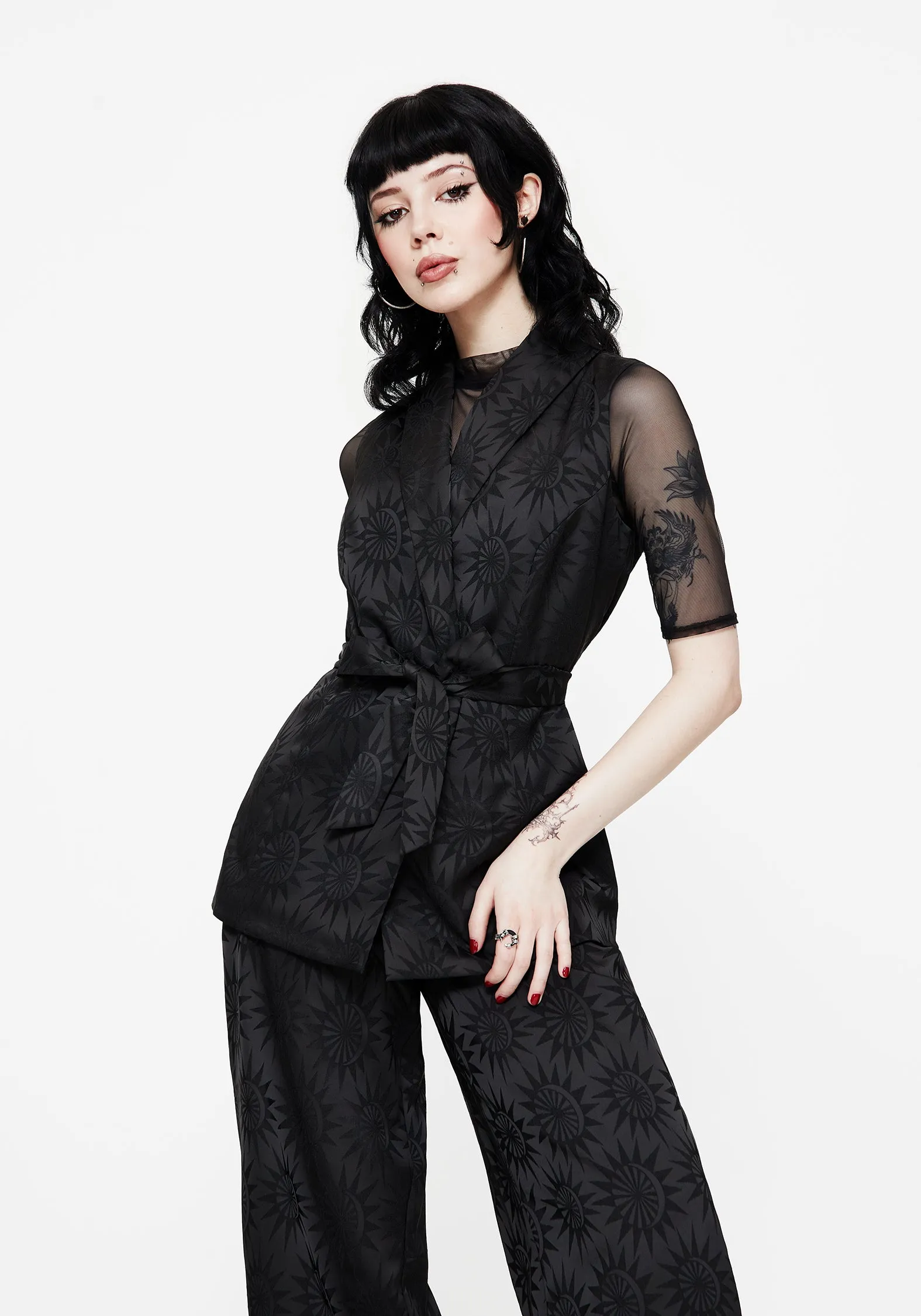 Semine Celestial Printed Tailored Waistcoat OdorResistant