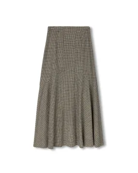 Soft Lines Satin feel Lamart Plaid Skirt