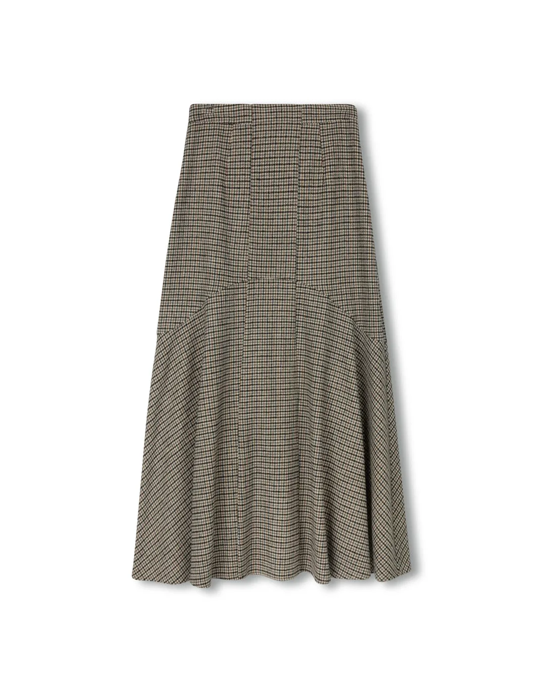 Soft Lines Satin feel Lamart Plaid Skirt