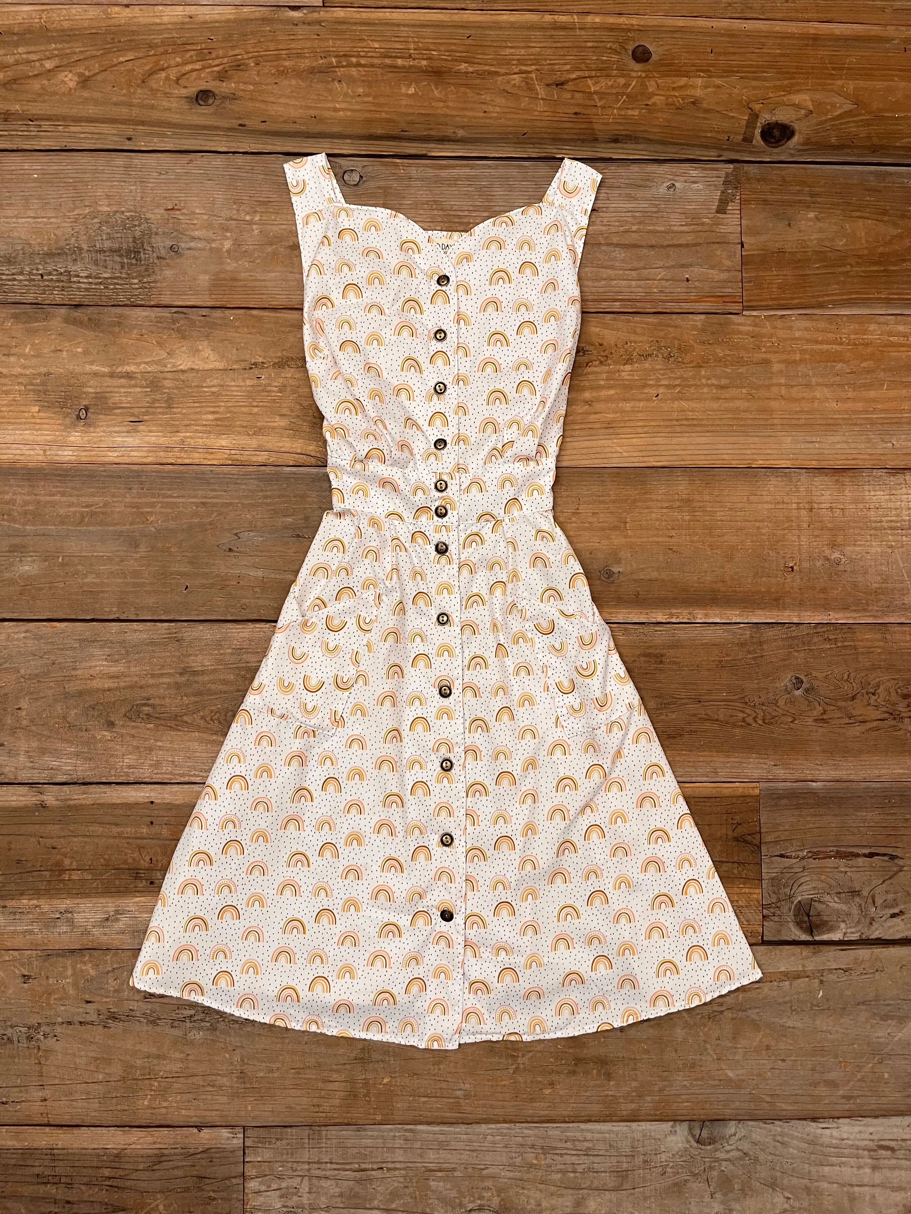 Mood Glow Ruffle Hem Sheet Dress in One of a Kind in Medium