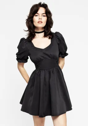 Subtle Motion Luxurious Texture Gwendoline Embroidered Mini Dress