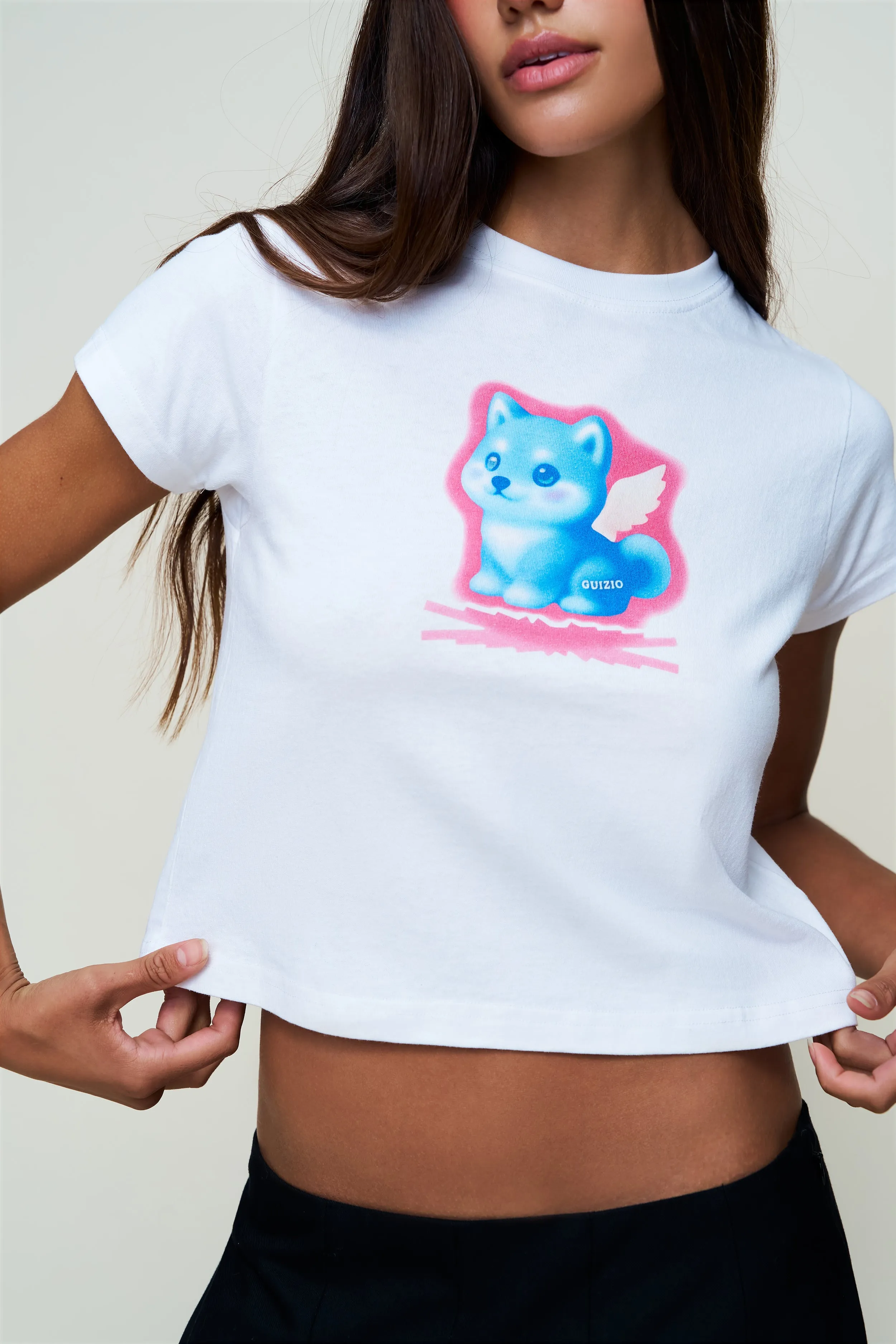 Tear Resistant Fabric Shiba Graphic Tee