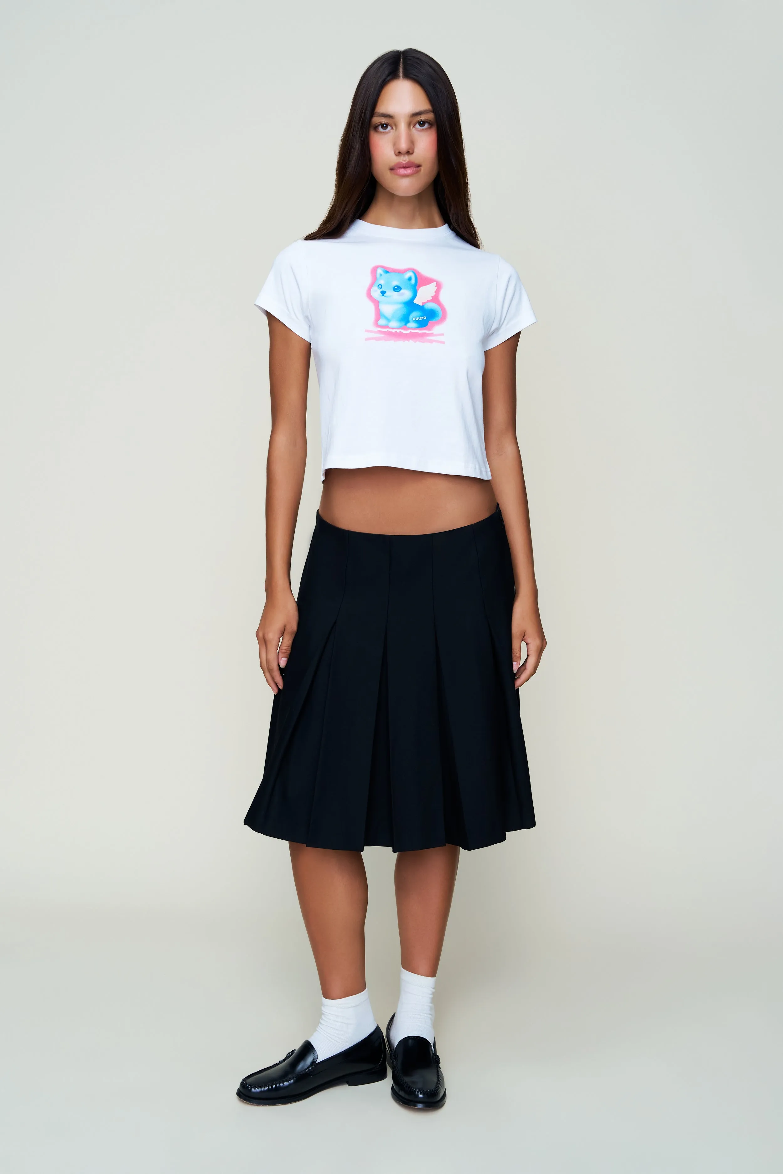 Shiba Graphic Tee Practical Choice Checkered Style