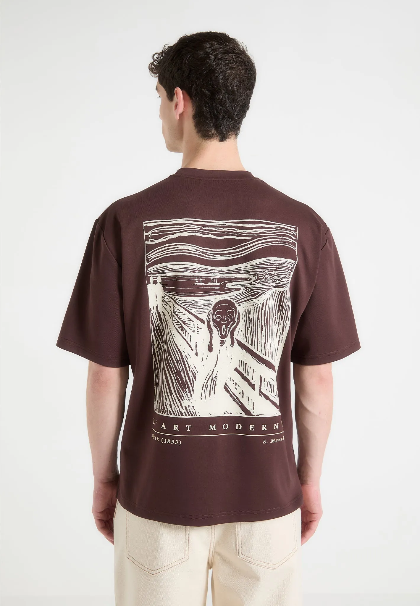 The Scream - T-Shirt - Brown Trendy Fashion