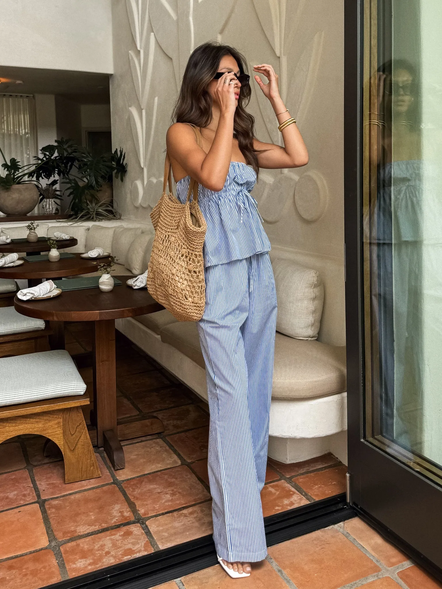 Moisture Management System Riviera Stripe Tube Top - Final Sale