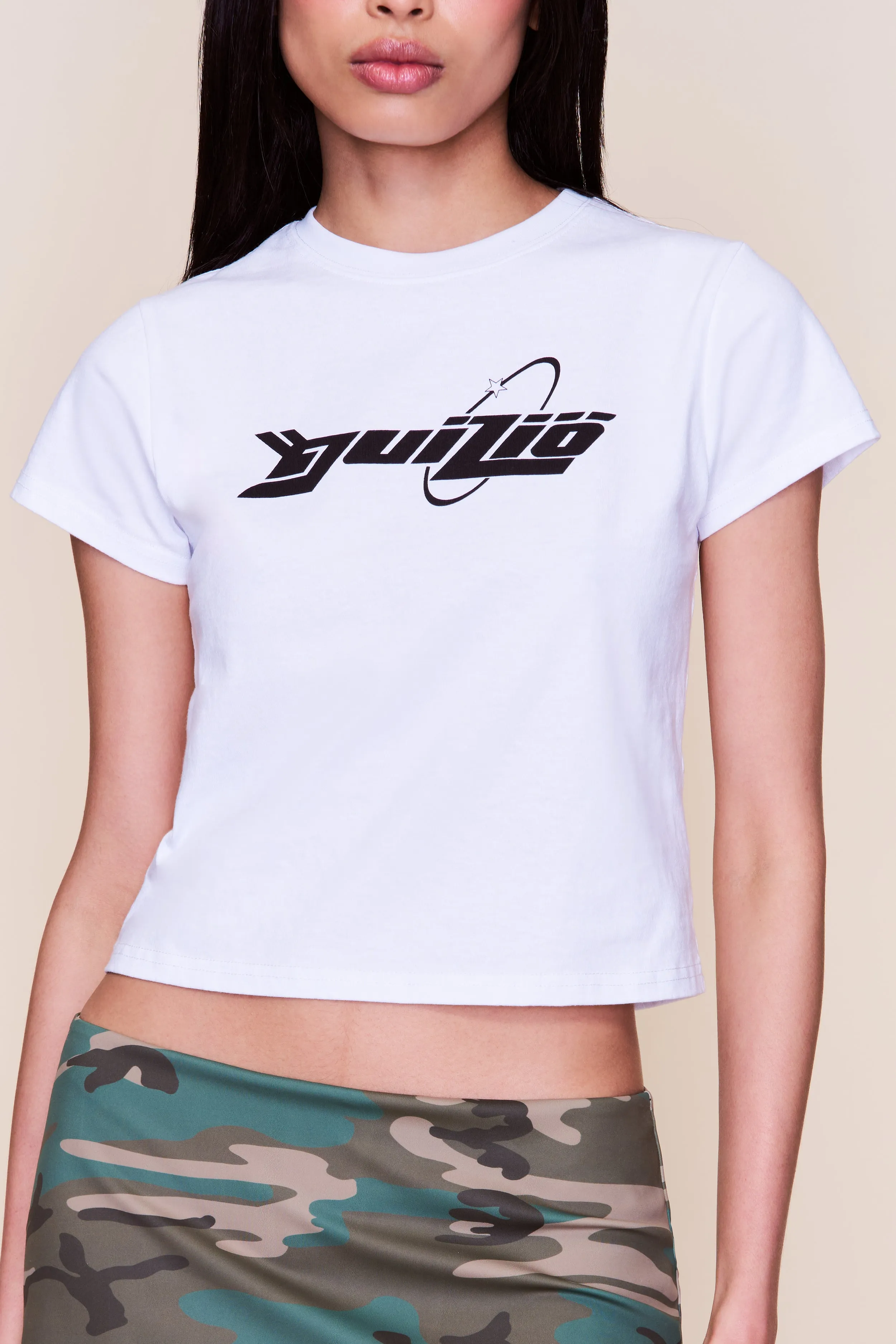 Smooth Texture Thermal Regulating Shrunken Tee Guizio Orbit