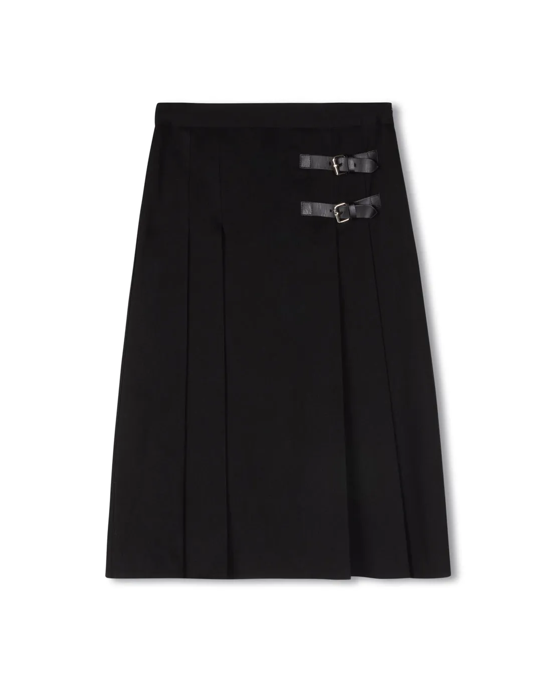 Side Buckle Skirt Seasonal Layering