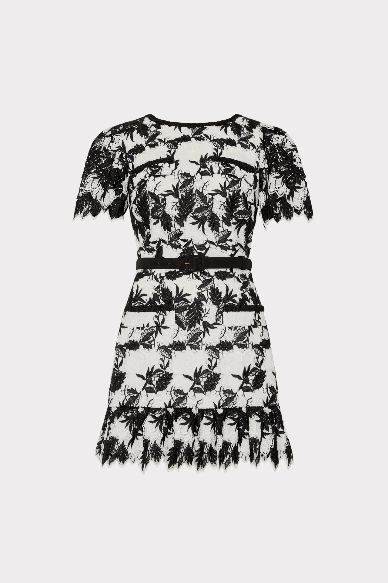 Versatile and Comfortable Paola Two Tone Lace Mini Dress