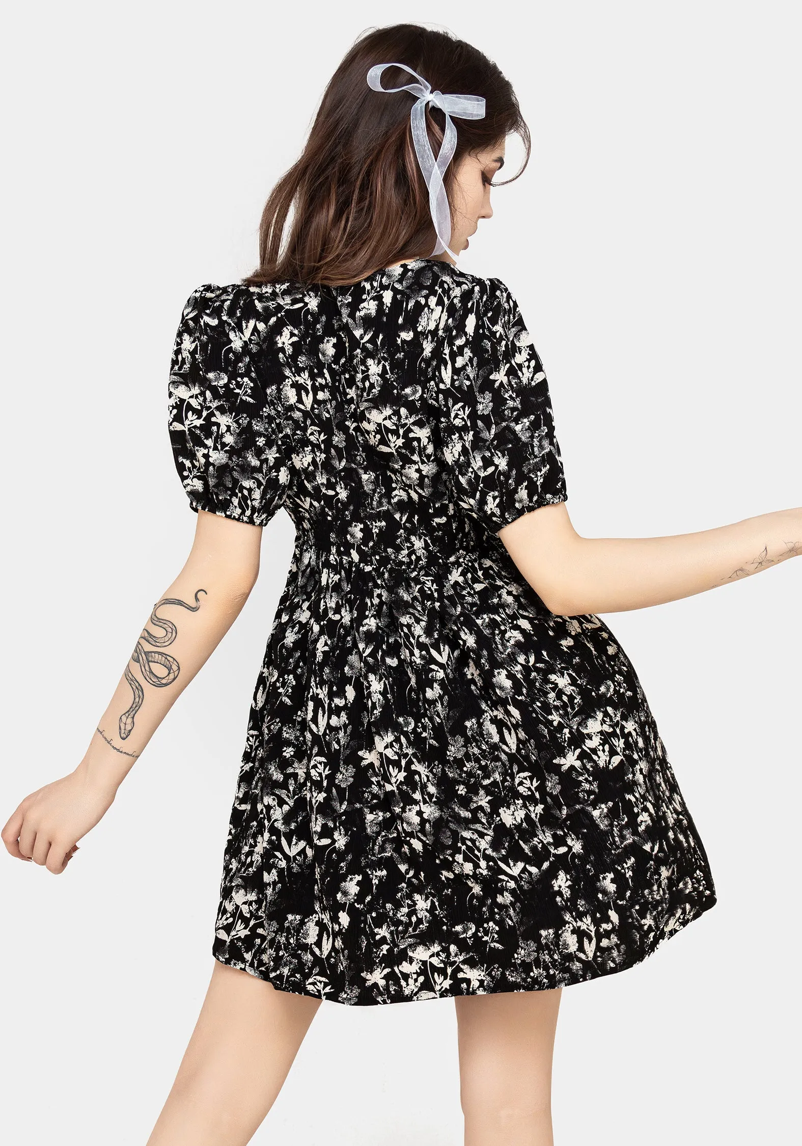 Movement Friendly Eulogy Button Front Mini Dress