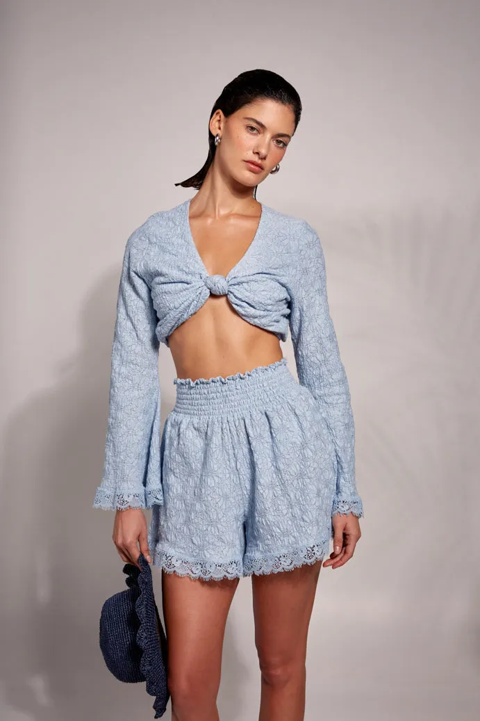 ALUNA TOP BLUE Stylish