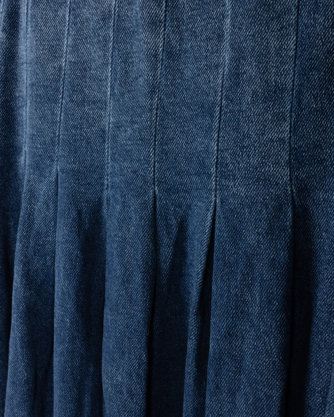 Subtle Finish Denim Yoke Skirt