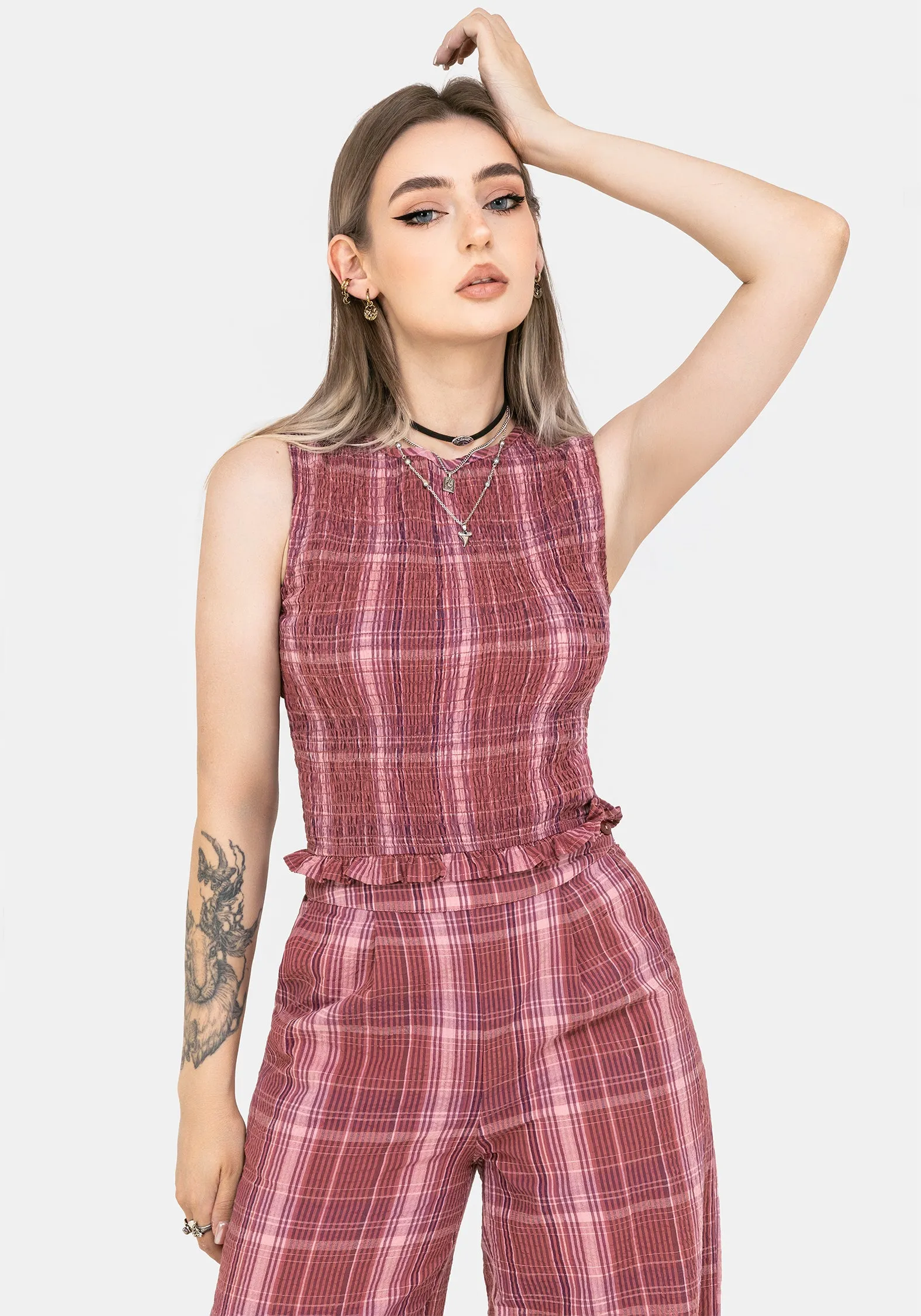 ZonalVentilation Zorina Cotton Shirred Vest Top