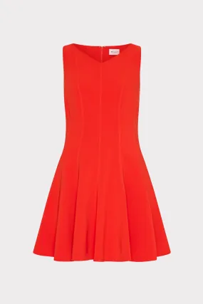 Trendy Fit Coastal Chic Sleeveless Stretch Cady Fit And Flare Dress