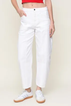 Slim Design Portugal Barrel Jean White