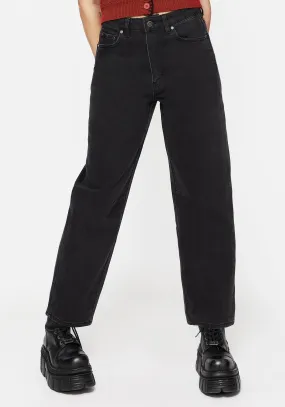 Luxury Textured Athlete Fit Malevolence Denim Barrel Leg Jeans