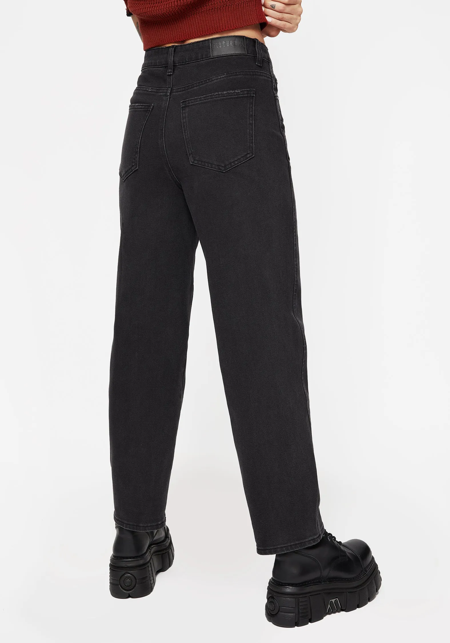 Malevolence Denim Barrel Leg Jeans Chill Friendly Move With Ease