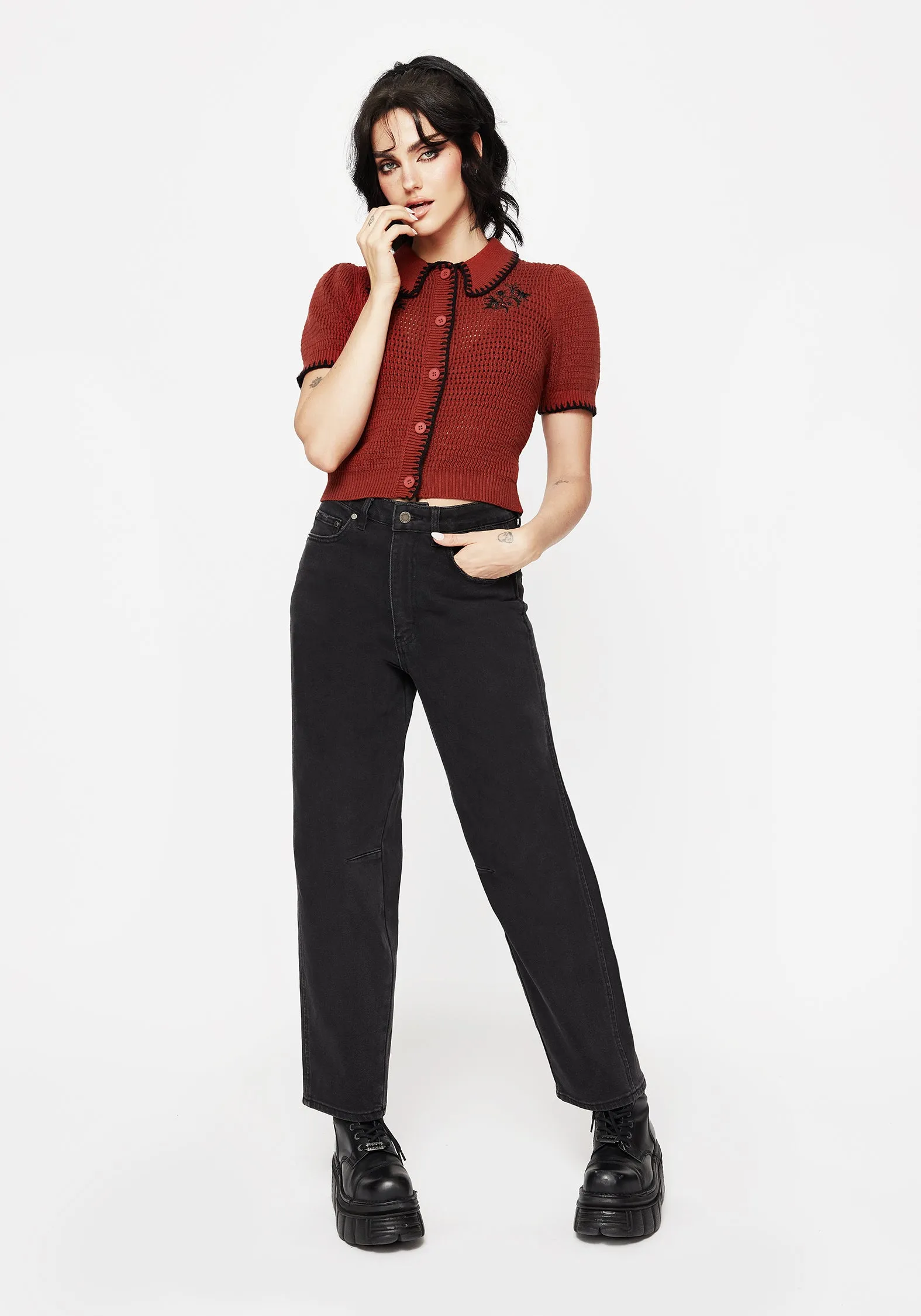 Malevolence Denim Barrel Leg Jeans Smart Layer