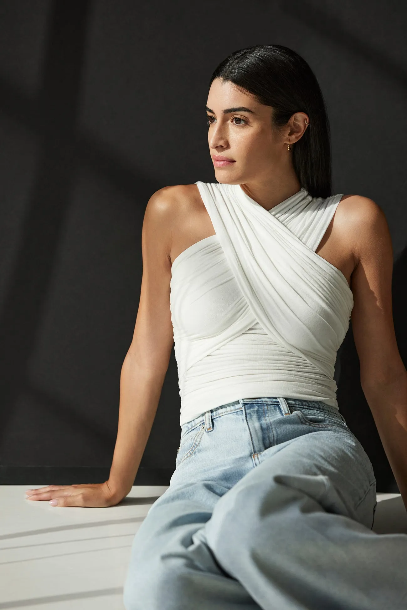 Lightweight Knit Alyssa Infinity Top