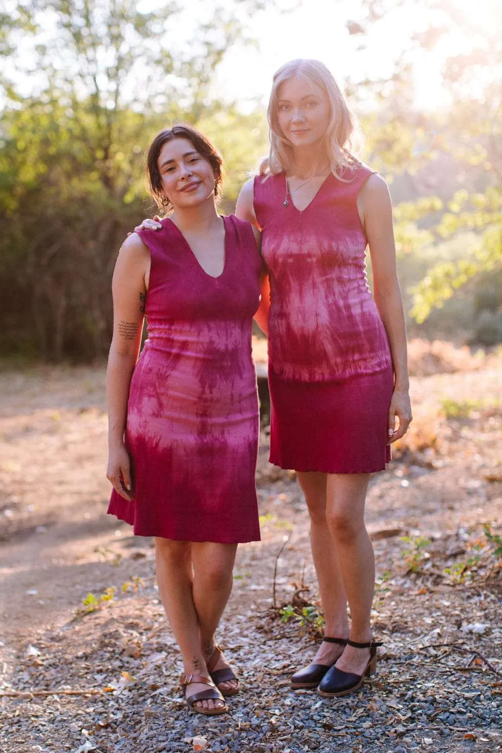 Body Safe Slinky Dress in Dragon Fruit