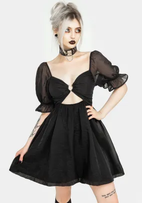 Tiffany Organza Puff Mini Dress Fun Twist Stylish mini for brunch