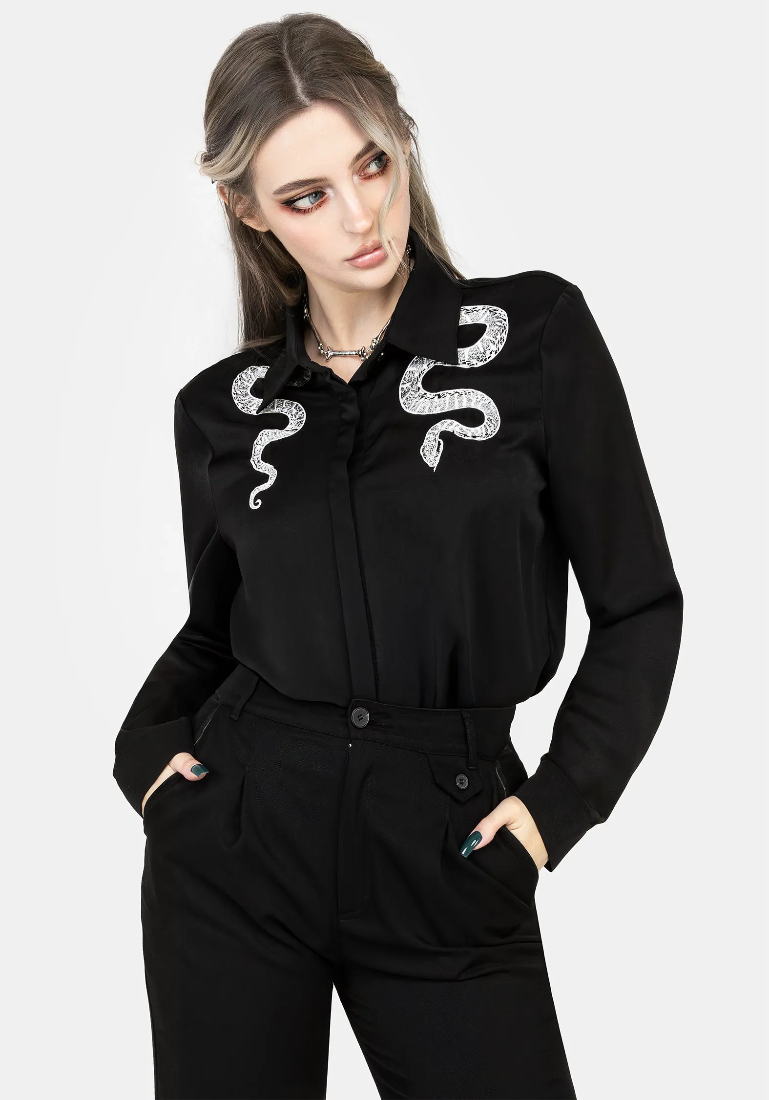 CompressionTechnology Cold Weather Slither Embroidered Snake Shirt