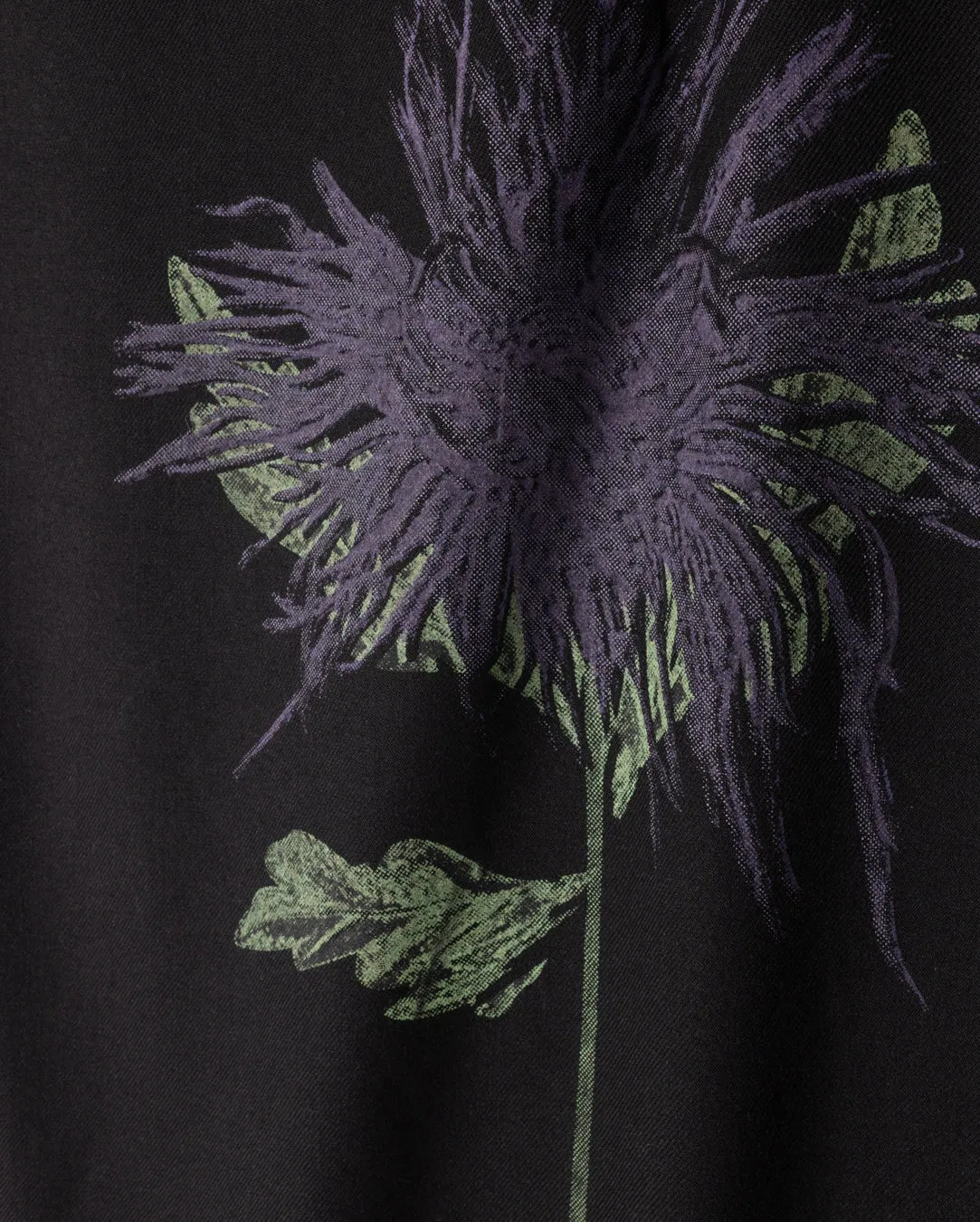 Comino Applique Skirt Cuffed hem Weighted Hem