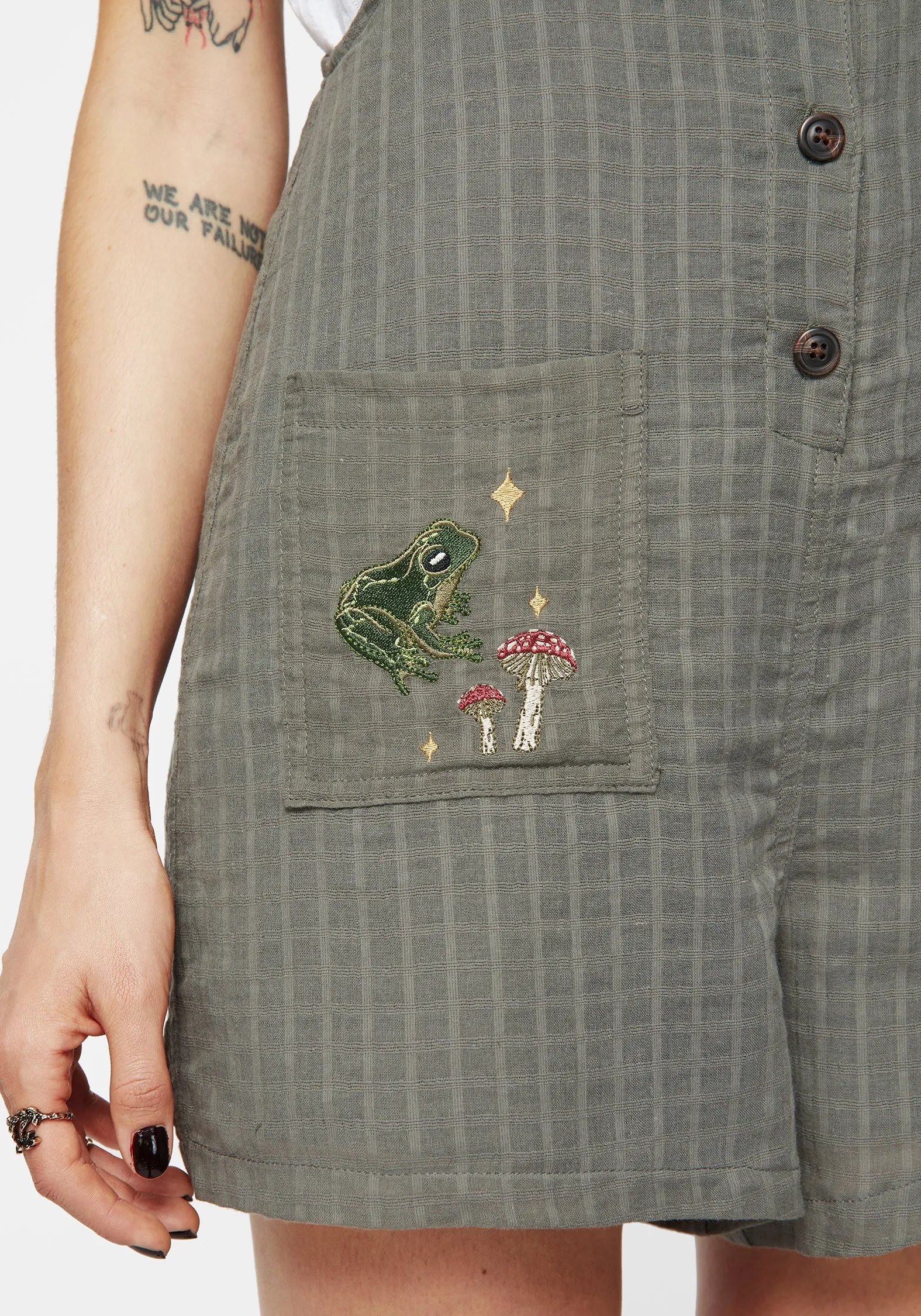 Bold Athlete Fine Breathable Koax Cotton Embroidered Cami Playsuit