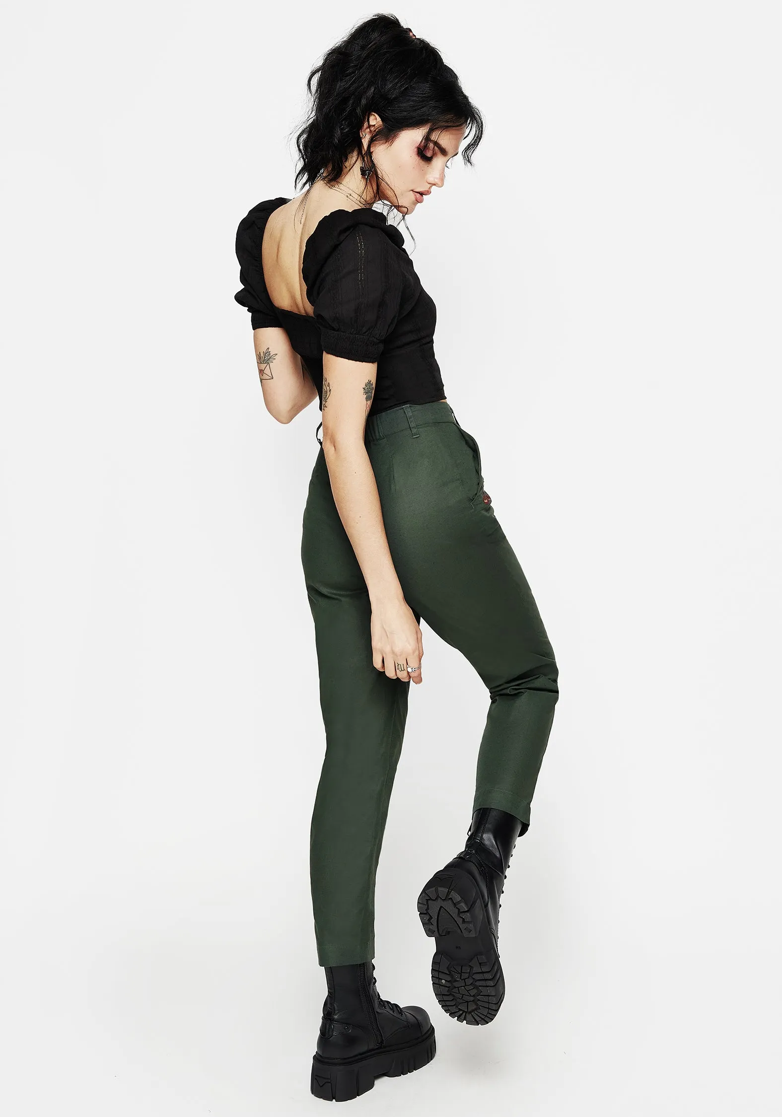 Whisper Embroidered Linen-Blend Tapered Trousers Embroidered Detail Sweat Wicking Lining