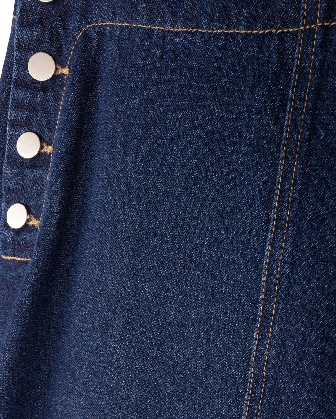 Pure Vibes Side Button Detailed Denim Skirt