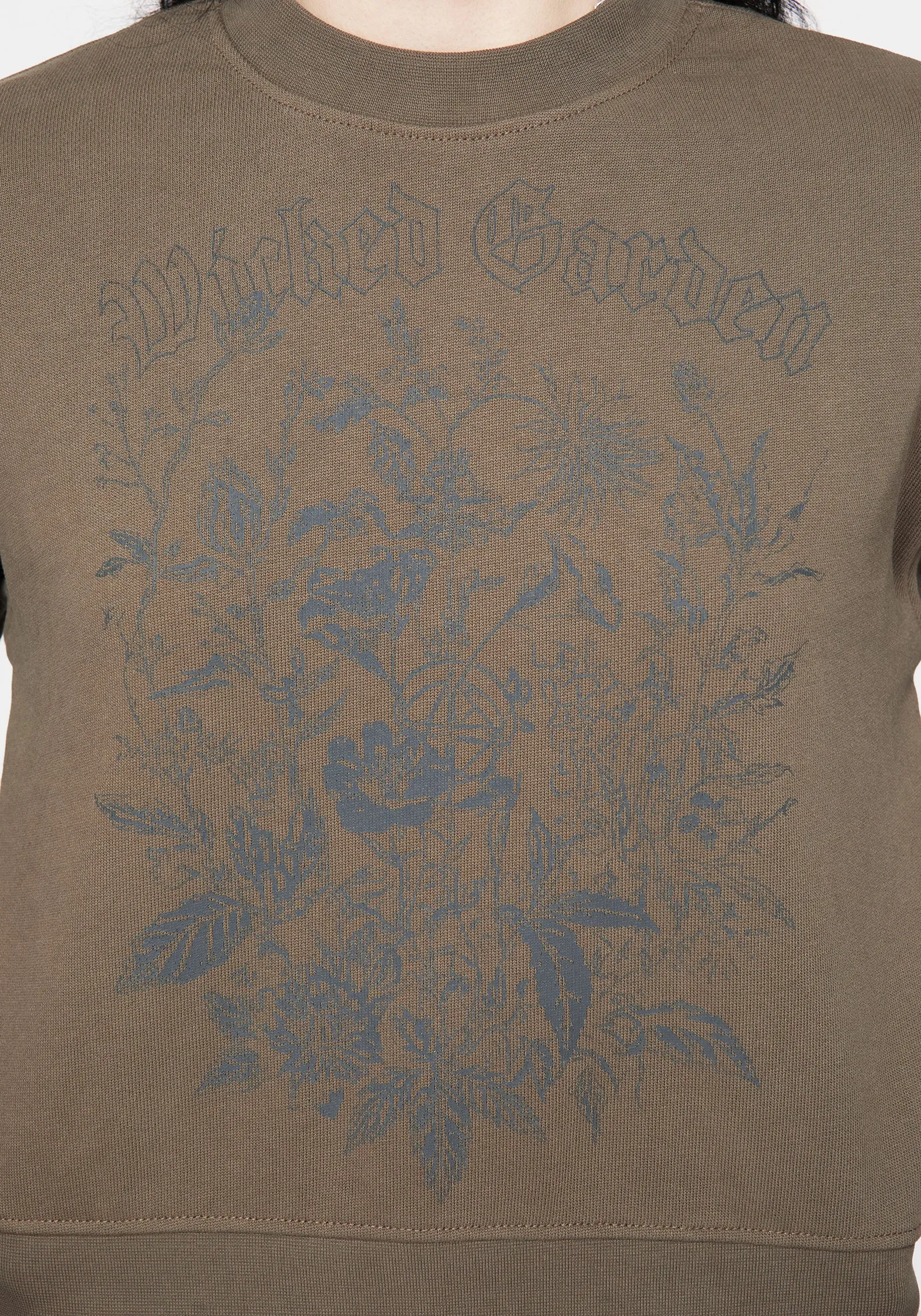 Galerina Graphic Print Cotton Sweatshirt MultiPanelConstruction